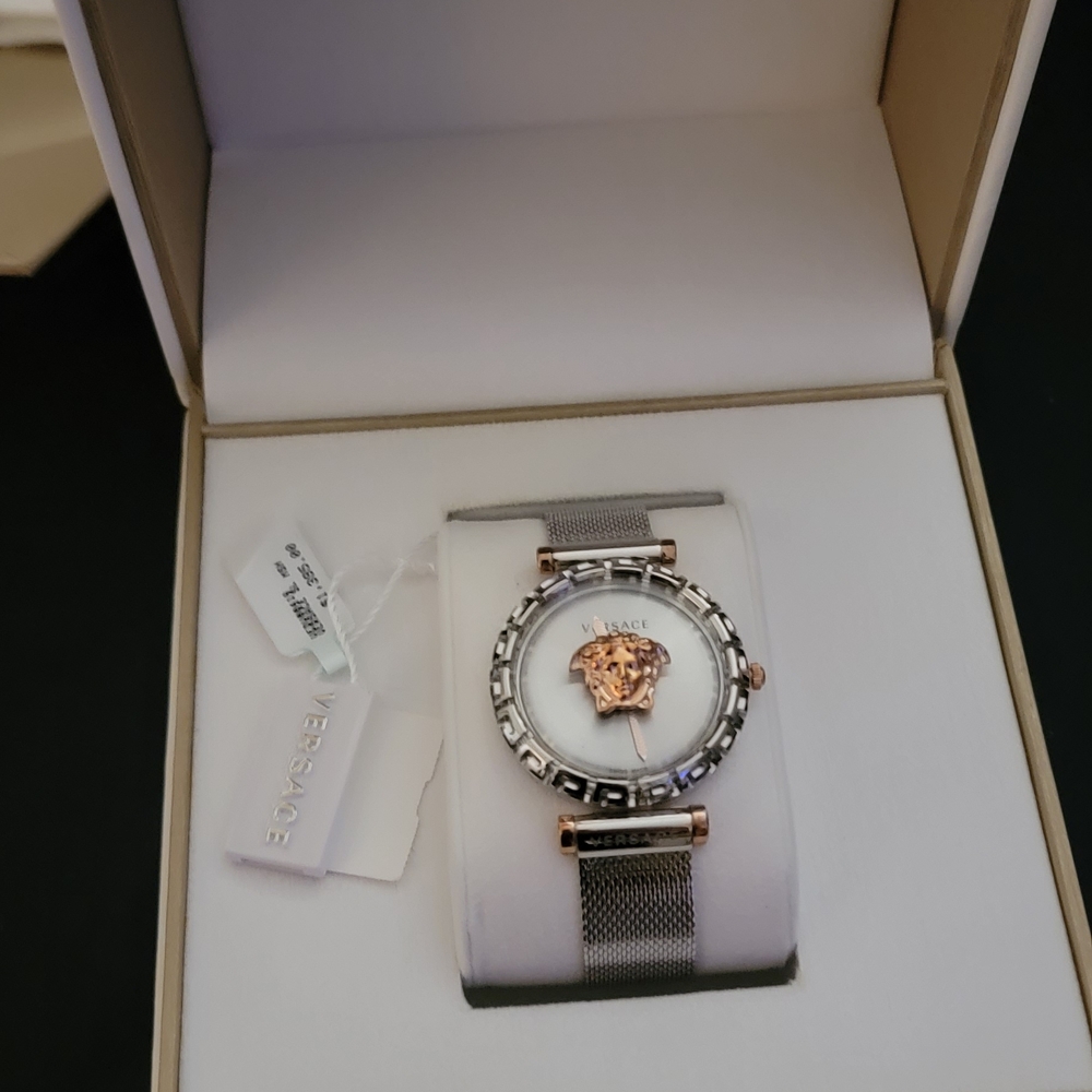 Authentic Versace Silver and Gold Women's Watch